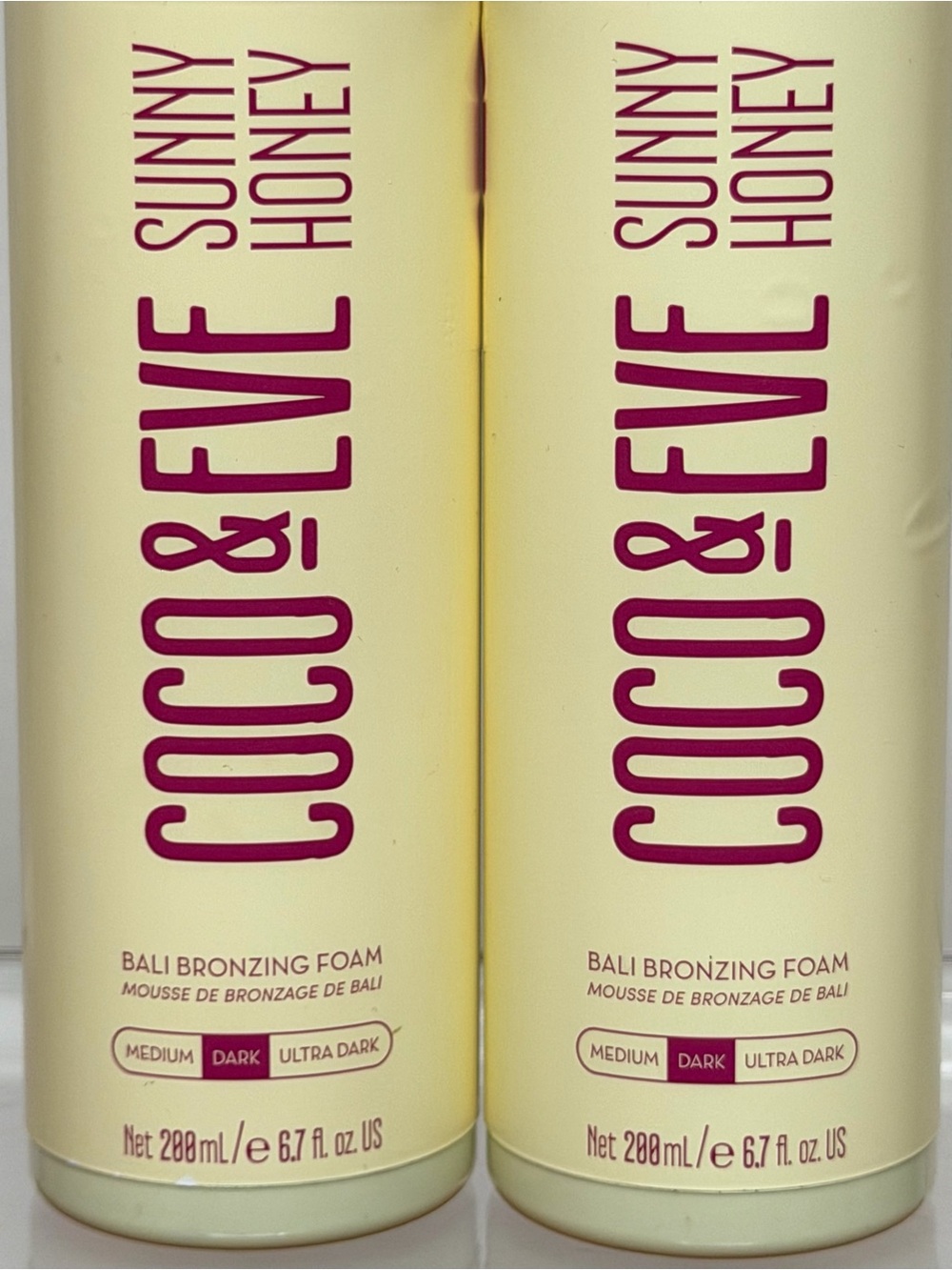 *BUNDLE* Coco & Eve Sunny Hunny foam self tanner- DARK